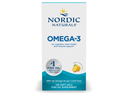 Nordic Naturals - Omega-3, citrón, softgel kapsle (Počet tabletek 60 fish softgel kapslí)