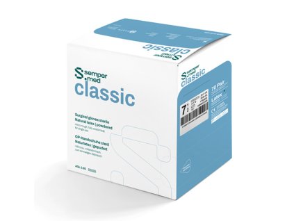 Sempermed classic, operační latexové rukavice s pudrem, pár