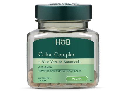 Holland & Barrett - Aloe Vera Colon Complex, 330mg - tablety (Počet tabletek 120 tablet)