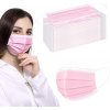 Rouška/ústenka chirurgická, jednorázová, růžová, 50 ks
