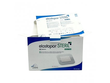 ELASTOPOR STERIL - netkaná náplasť s absorpčnou vrstvou, sterilná - 7X5 cm, 100 ks