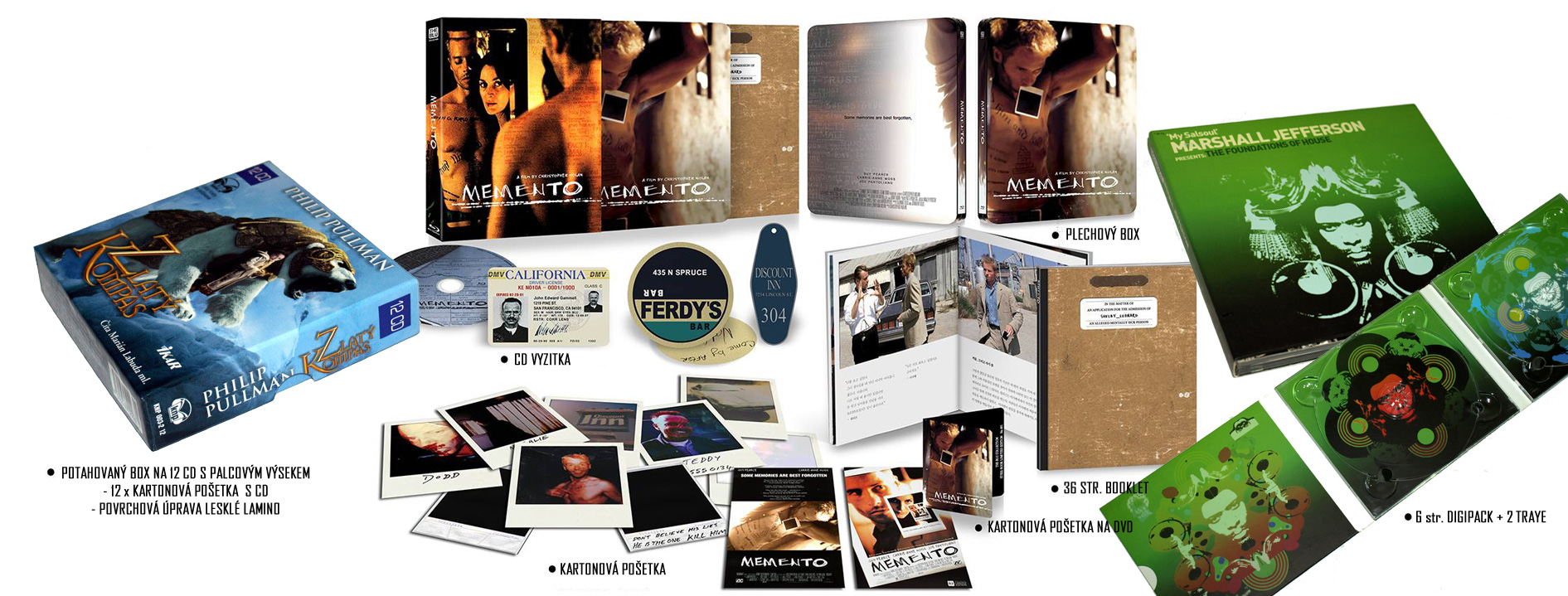 6 stránkový digipack + 2 traye