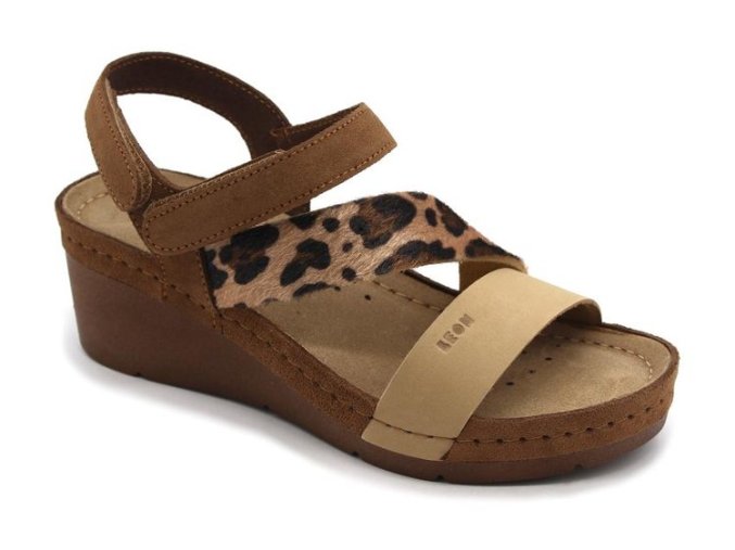 1120 leons zdravotni sandale klinek vyhazkova obuv ortopedicka dina new leopard.jpg.750x480 q90 crop