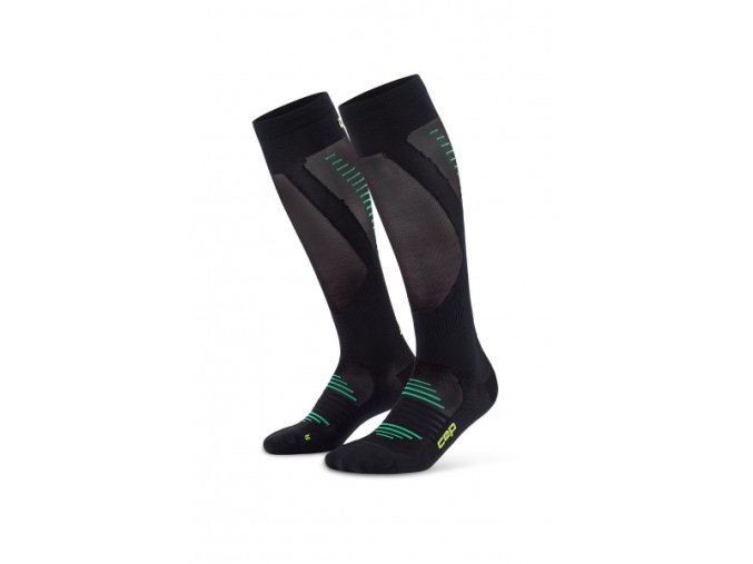 pro run ultralight socks tall black wp705p wp805p front 2 white 4to5