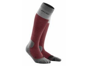 hiking light merino socks berry grey wp20i5 wp30i5 front