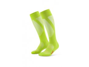 pro run ultralight socks tall lime wp70lp wp80lp front 2 white 4to5
