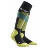 merino socks skiing tall green wp20g0 wp30g0 front