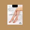 Lady knee socks beige web
