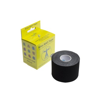 Kine-MAX Tape Super-Pro Cotton - Kinesiologický tejp - Černý