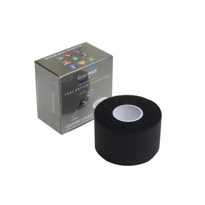 Kine-MAX Team Tape - Barevná neelastická tejpovací páska 3,8cm x 10m - Černá