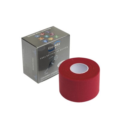 Kine-MAX Team Tape - Barevná neelastická tejpovací páska 3,8cm x 10m - Červená