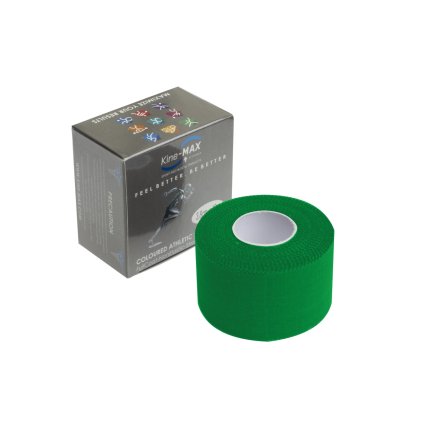 Kine-MAX Team Tape - Barevná neelastická tejpovací páska 3,8cm x 10m - Zelená
