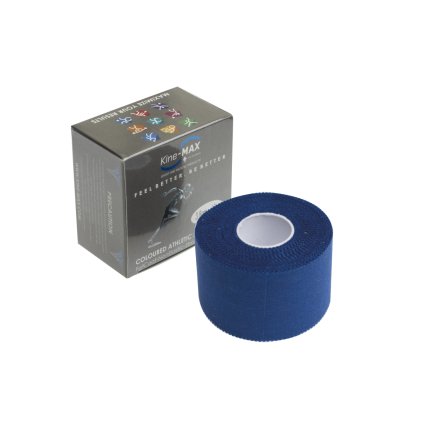 Kine-MAX Team Tape - Barevná neelastická tejpovací páska 3,8cm x 10m - Modrá