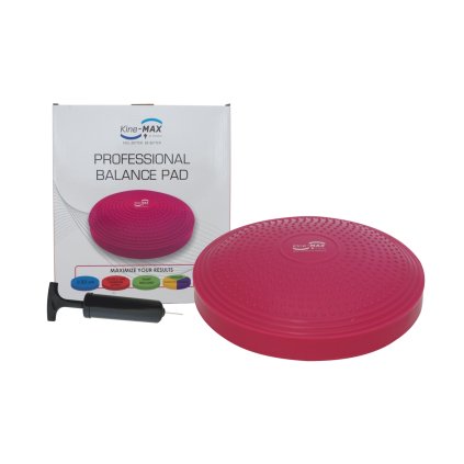 Kine-MAX Professional Balance Pad - Balanční čočka - růžová