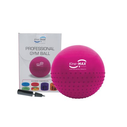 Kine-MAX Professional Gym Ball - gymnastický míč 65cm - růžový