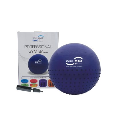 Kine-MAX Professional Gym Ball - gymnastický míč 65cm - modrý