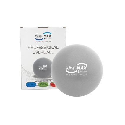 Kine-MAX Professional Overball - cvičební míč 25cm - stříbrný