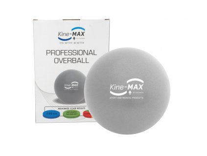 Kine-MAX Professional Overball - cvičební míč 25cm - stříbrný