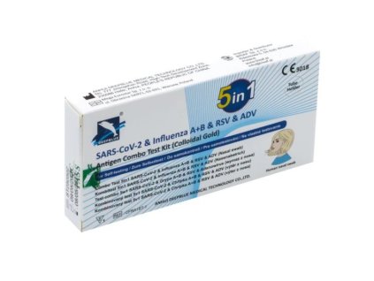 DeepBlue 5v1 – antigenní samotest na SARS-CoV-2, chřipku A a B, RSV a adenovirus 1ks