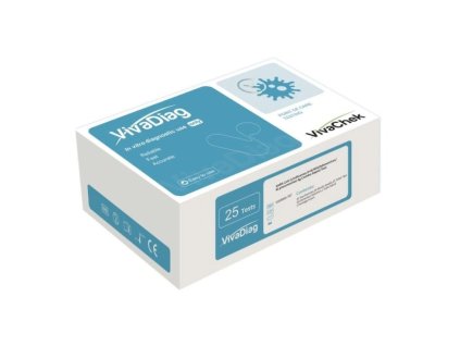 VivaDiag 10v1 – antigenní test na SARS-CoV-2, Chřipku A/B a RSV, Adenoviry, Mycoplasma Penumoniae, hMPV, PIV.rhinovirus a Streptococcus pneumoniae. 25ks