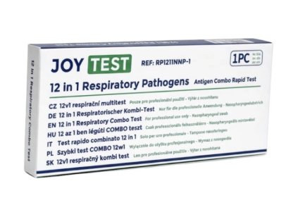 Alltest 12v1  SARS-CoV-2, chřipku A/B, RSV, adenovirus, Mycoplasma pneumoniae, hMPV, HPIV, rhinovirus, Streptococcus pneumoniae, Legionella pneumophila a Bordetella pertussis. 1ks