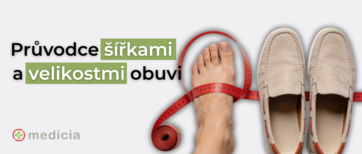 Průvodce šířkami a velikostmi obuvi
