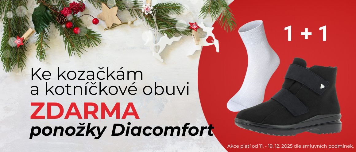 AKCE: K zimní obuvi ponožky Diacomfort zdarma! 🧦