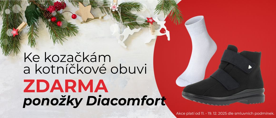 🔥 AKCE: K zimní obuvi ponožky Diacomfort zdarma! 🧦