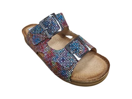 Dámské pantofle Axel Comfort 2481/FL740 Duha