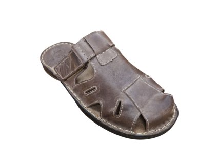 Pánské kožené pantofle Peon WA/223-8 hnědé