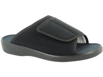 Pantofle IBIZA flaušové černé