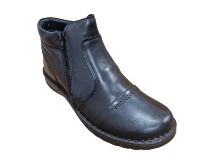 Pánské zateplené kotníkové boty Orto Plus D 0570-001 černé (Velikost 45)