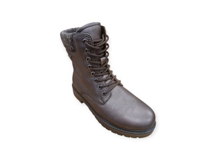 Dámské kožené kotníkové boty Comfort 979-21Z hnědý bronz