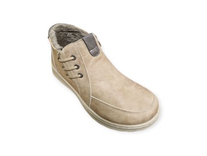 Dámské zateplené polokotníkové boty Peon WO/90311-8 béžové