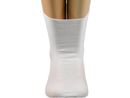 Zdravotní ponožky pro široké a oteklé nohy Oregan bílé