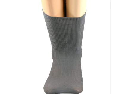 Zdravotní ponožky pro široké a oteklé nohy Oregan šedé
