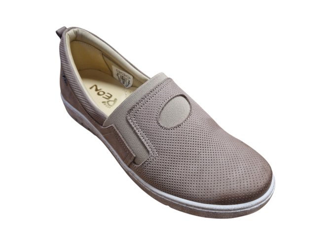 Dámské kožené polobotky Peon KN/P448-7 béžové