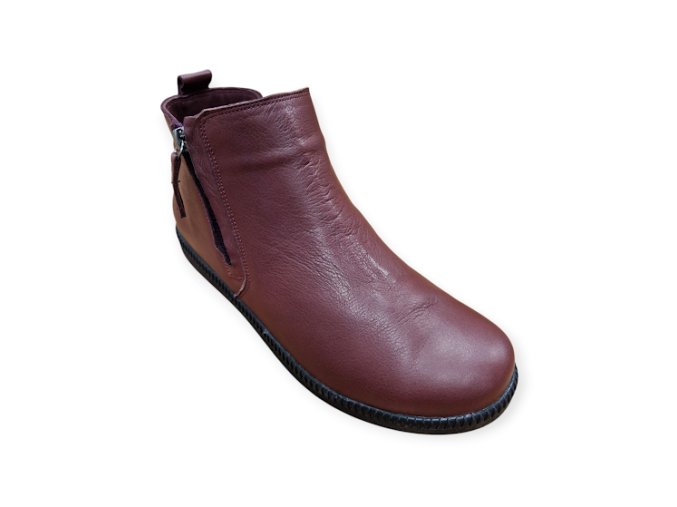 Dámské kotníkové boty LiskamShoes 21 155 vínové