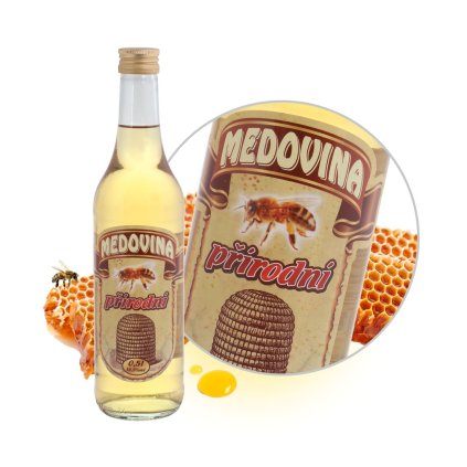 medovina 0,5 l jiná láhev přírodní