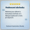 Hodnocení medovinek a obchodu