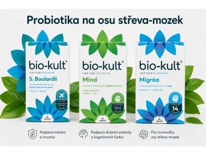 Probiotika na osu střevo mozek