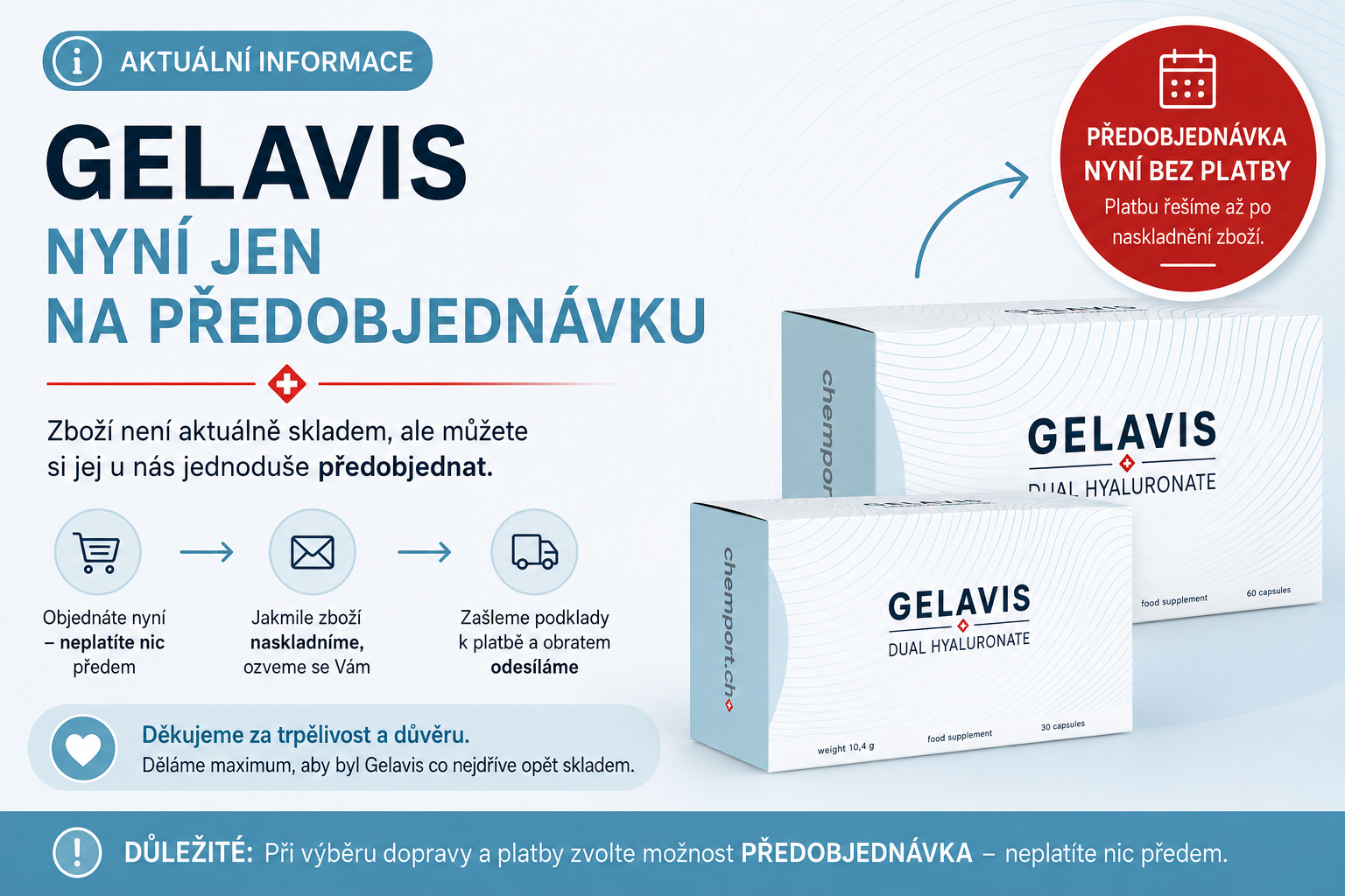 Předobjednávka GELAVIS
