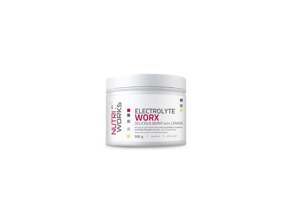 Electrolyte Worx 300g delicious berry with lemon (Varianta delicious berry with lemon)