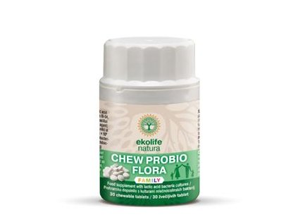 1.EKO Chew Probio Flora Family 30 %C5%BEv%C3%BDkac%C3%ADch tablet 25732