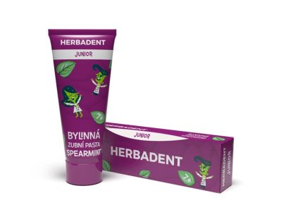 Screenshot 2026 01 03 at 10 42 36 HERBADENT JUNIOR Bylinná zubní pasta SPEARMINT 75 g HERBADENT SHOP