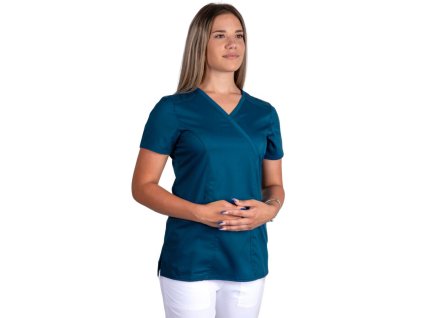 Dámská zdravotnická halena Cherokee REVOLUTION - karibská modrá (Velikost 3XL)