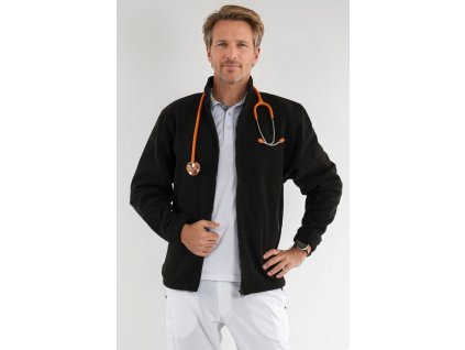 Pánská fleecová mikina MEDICAL černá (Velikost 3XL)