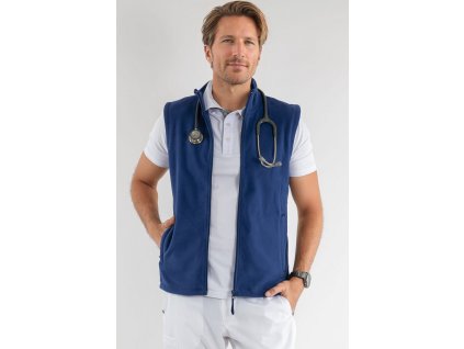 Fleecová vesta MEDICAL královsky modrá (Velikost 2XL)