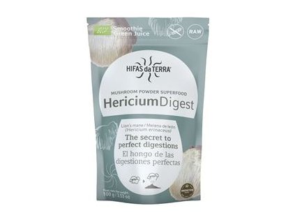 HericiumDigest 100 g Bio Prášek z Hericií pro podporu trávení a zdraví střev