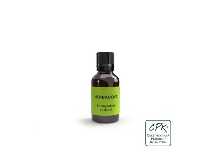 HERBADENT ORIGINAL Roztok z bylin 25 ml varianta: produkt (Varianta produkt s krabičkou, Značka Herbadent)